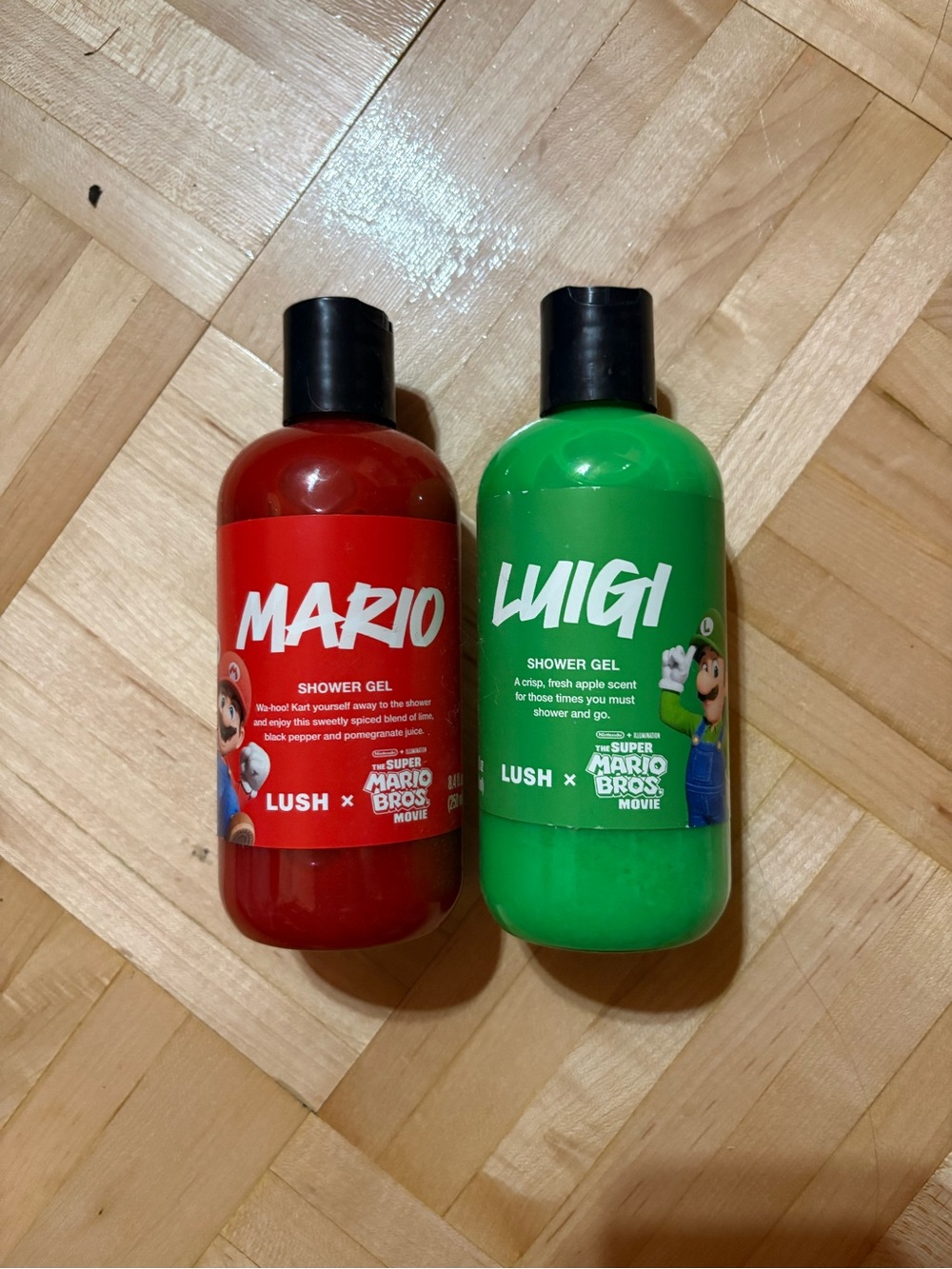 Lush x Mario Collab Shower Gels